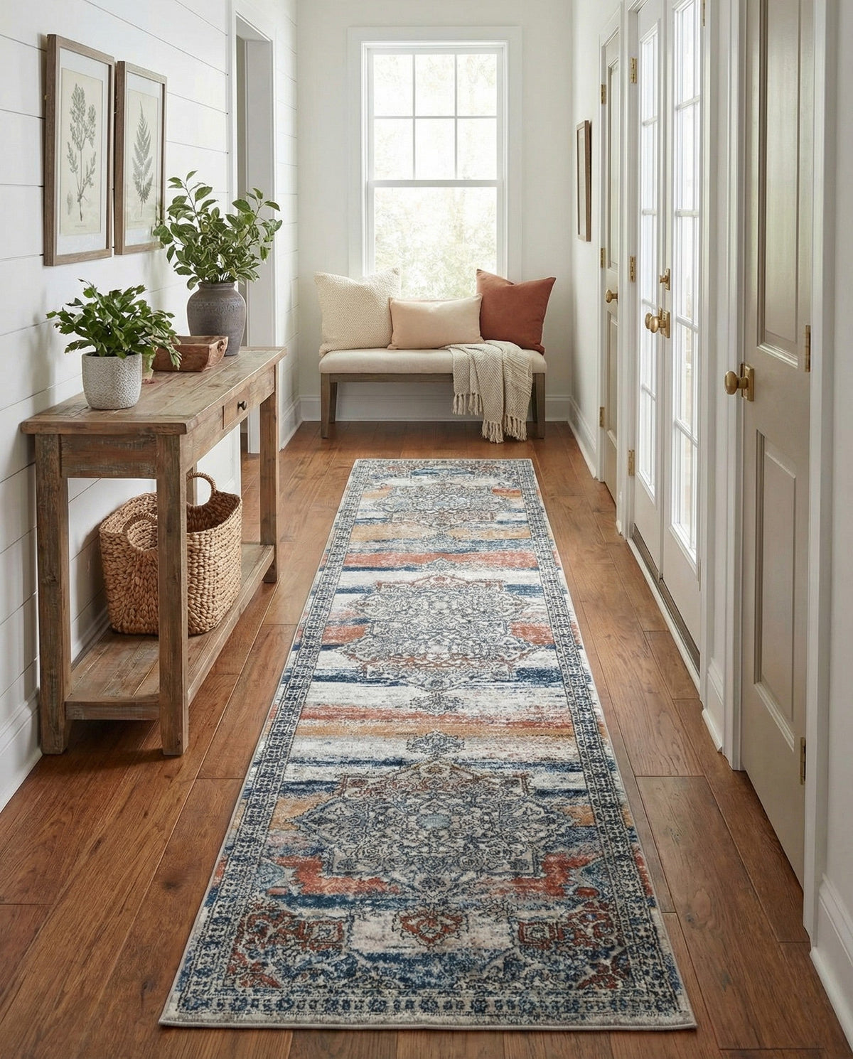 Mykonos Manor Collection Area Rug -  Tinos (Multi) Runner Multi  lifestyle 105