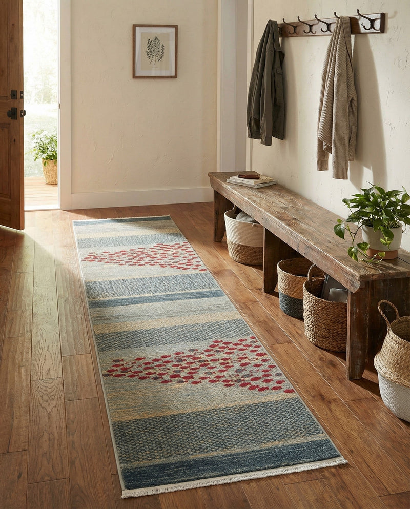 Zagros Oasis Collection Area Rug -  Kermanshah Runner Blue  lifestyle 57