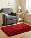 Eternal Plush Oasis Collection Area Rug -  Tranquility (Merlot) Rectangle Merlot  lifestyle 4