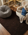 Plush Oasis Collection Area Rug - Serenity (Chocolate Brown) Rectangle Chocolate Brown  lifestyle 33