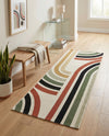 Urban Terrace Collection Area Rug -  Piazza Runner Multi  lifestyle 50