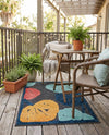 Caribbean Terrace Collection Area Rug -  Grenada Rectangle Charcoal  lifestyle 22