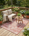 Patio Heritage Collection Area Rug - Savannah (Rust Red) Rectangle Rust Red  lifestyle 20