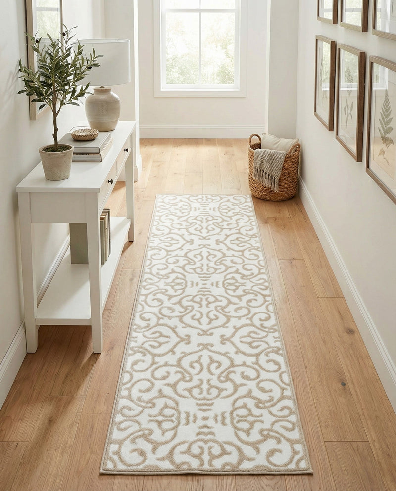 Andes Summit Collection Area Rug -  Pichincha Runner Snow White  lifestyle 78