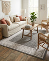 Soho Elegance Collection Area Rug -  Mercer (Gray) Rectangle Gray  lifestyle 24