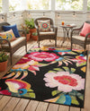 Seaside Blooms Collection Area Rug -  Versailles Rectangle Multi  lifestyle 23