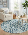 Seaside Haven Rugs Collection Area Rug -  Harbor Round Blue  lifestyle 36
