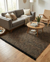 Woven Seaside Jute Collection Area Rug - Oia Rectangle Black and Natural  lifestyle 19