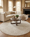 Andes Summit Collection Area Rug -  Pichincha Round Snow White  lifestyle 80