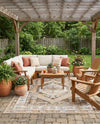 Patio Heritage Collection Area Rug -  Augusta (Natural) Rectangle Natural  lifestyle 29
