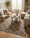 Savannah Pergola Collection Area Rug - Arbor (Brown) Rectangle Brown  lifestyle 5