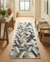 Thar Cotton Collection Area Rug -  Cochin Runner Blue  lifestyle 29
