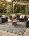 Savannah Pergola Collection Area Rug -  Glade Rectangle Black  lifestyle 22