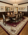 Versailles Elegance Collection Area Rug -  Louveciennes (Red) Rectangle Red  lifestyle 26