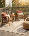 Urban Terrace Collection Area Rug -  Flatiron Rectangle Taupe  lifestyle 33