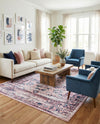 Savannah Elegance Collection Area Rug - Magnolia Rectangle Pink  lifestyle 27