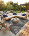 Urban Terrace Collection Area Rug -  Chelsea (Charcoal Gray) Rectangle Charcoal Gray  lifestyle 13
