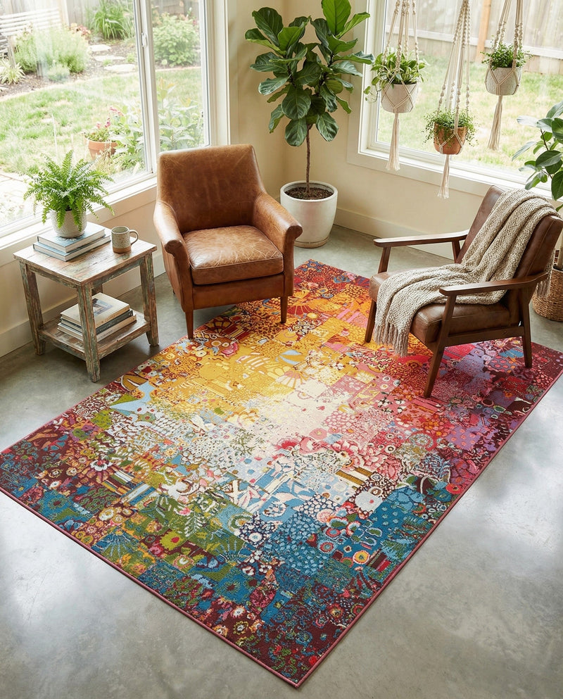 Urban Terrace Collection Area Rug -  Terrace Rectangle Multi  lifestyle 14