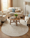Andes Summit Collection Area Rug -  Lanín Oval Beige  lifestyle 53
