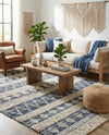Cotton Punjab Passage Collection Area Rug - Amritsar Rectangle Ivory  lifestyle 10