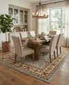 Jaipur Elegance Collection Area Rug -  Nahargarh (Light Blue) Rectangle Light Blue  lifestyle 9
