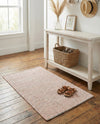 Coastal Haven Striped Jute Collection Area Rug - Marina Rectangle Pink and Gray  lifestyle 8