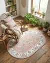 Adriana Terrace Collection Area Rug -  Positano (Rose) Oval Rose  lifestyle 58