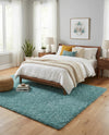 Alpine Plush Collection Area Rug -  Cortina (Aqua) Rectangle Aqua  lifestyle 4