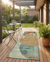 Urban Terrace Collection Area Rug -  Portico Runner Multi  lifestyle 69