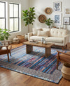 Urban Terrace Collection Area Rug -  Oasis Square Multi  lifestyle 79