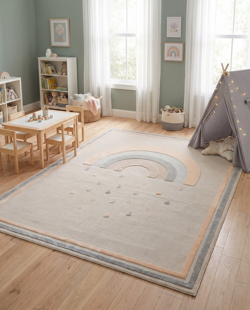 Wonder Tykes Collection Area Rug -  Frolicfield Rectangle Multi  lifestyle 23