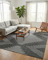 Urban Terrace Collection Area Rug -  Chelsea (Charcoal Gray) Rectangle Charcoal Gray  lifestyle 14