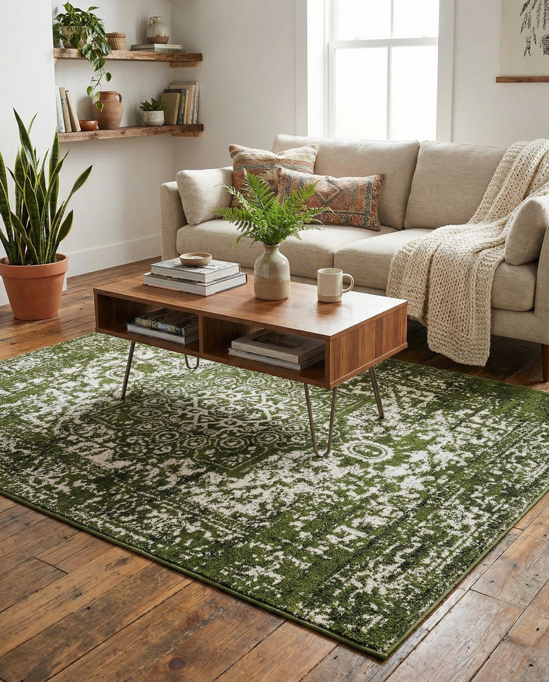 Georgetown Rugs Collection Area Rug - Dupont (Green) Rectangle Green  lifestyle 12
