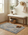 Savannah Threads Collection Area Rug - Charleston Rectangle Blue  lifestyle 10