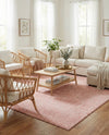 Marrakesh Lattice Collection Area Rug - Casablanca (Rose Pink) Rectangle Rose Pink  lifestyle 5