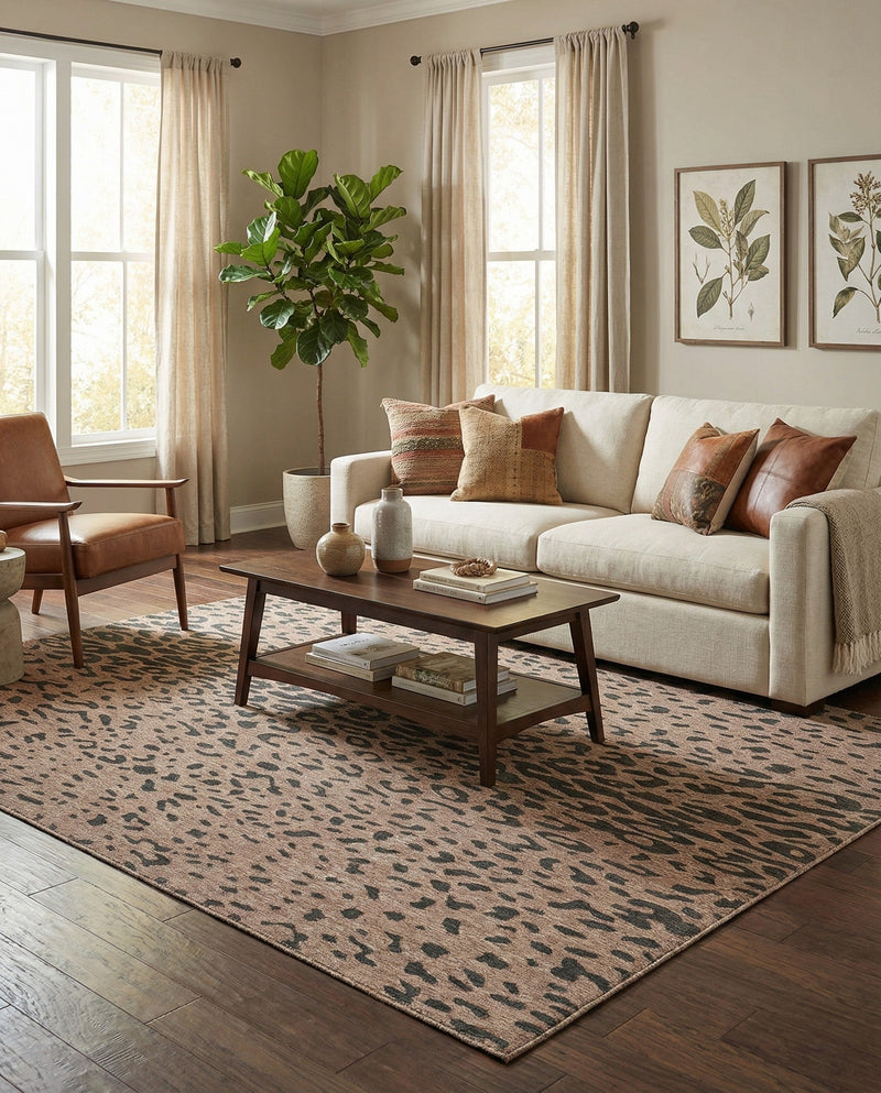 Savannah Escape Collection Area Rug - Serengeti Rectangle Natural  lifestyle 29