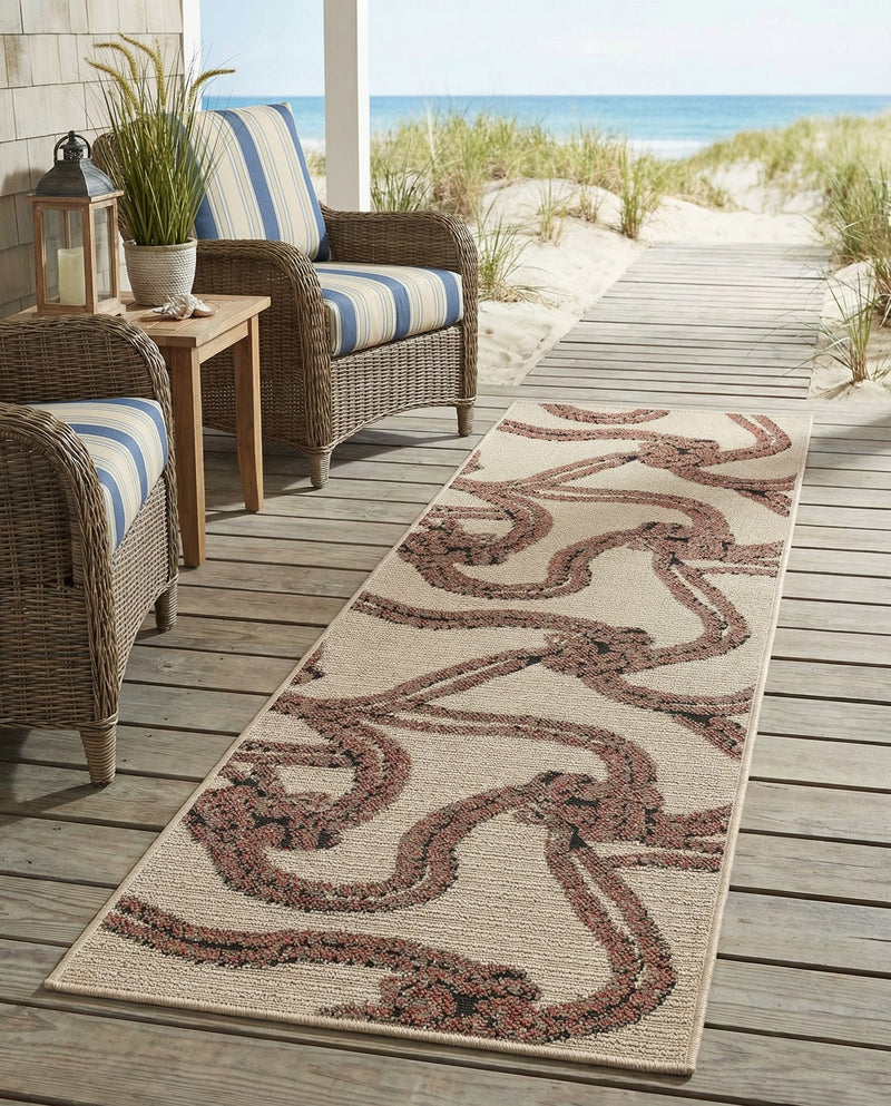 Seaside Haven Rugs Collection Area Rug -  Dunes Runner Beige  lifestyle 57