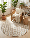 Urban Oasis Rugs Collection Area Rug -  Boulevard (Beige) Round Beige  lifestyle 34