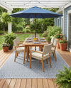 Urban Oasis Rugs Collection Area Rug -  Rooftop (Blue) Rectangle Blue  lifestyle 20