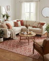 Urban Oasis Rugs Collection Area Rug -  Boulevard (Rust Red) Rectangle Rust Red  lifestyle 9