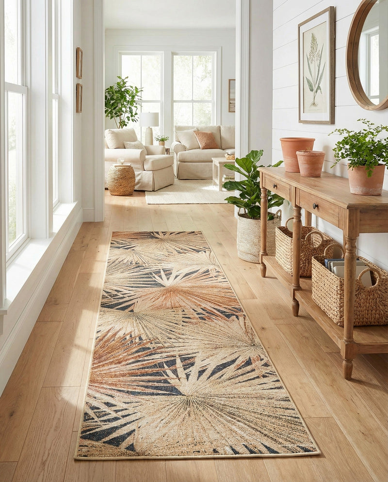 Seaside Blooms Collection Area Rug -  Avalon Runner Multi  lifestyle 64