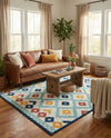 Caribbean Terrace Collection Area Rug -  Tobago Rectangle Ivory  lifestyle 21