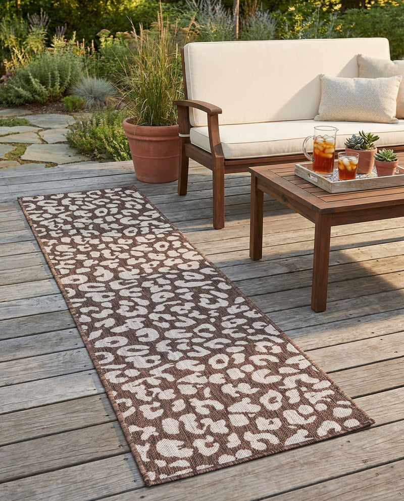Savannah Escape Collection Area Rug -  Amazon (Brown) Runner Brown  lifestyle 21