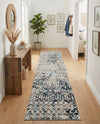 Mediterranean Lattice Collection Area Rug - Santorini (Multi Gray Blue) Runner Multi Gray Blue  lifestyle 71