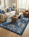 Horizon Collection Area Rug - Dawn Rectangle Blue  lifestyle 57