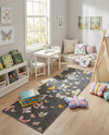 Wonder Tykes Collection Area Rug -  Carnival Runner Charcoal Gray  lifestyle 51