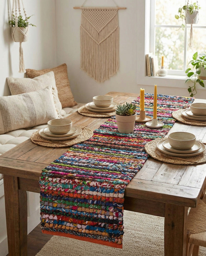 Woven Udaipur Collection Area Rug - Jaipur Table Runner Multi  lifestyle 39