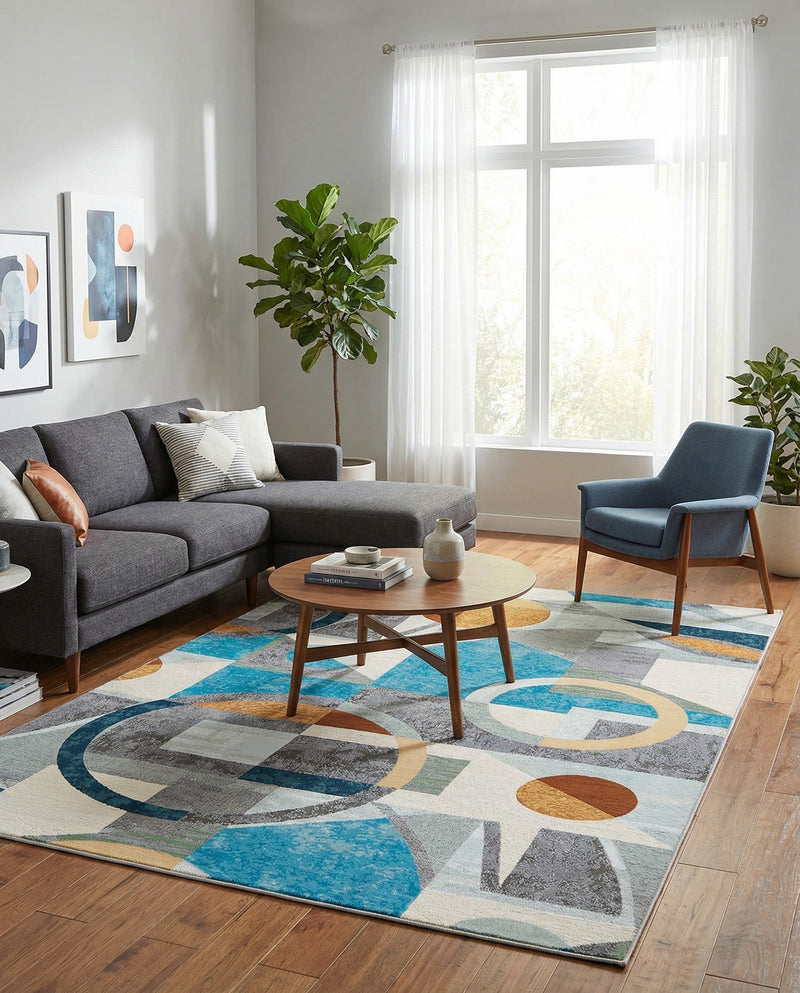 Urban Terrace Collection Area Rug -  Loggia Rectangle Multi  lifestyle 16