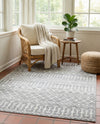 Marrakech Lattice Collection Area Rug - Medina (Light Gray) Rectangle Light Gray  lifestyle 20