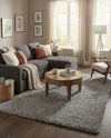 Plush Oasis Collection Area Rug - Serenity (Cloud Gray) Rectangle Cloud Gray  lifestyle 7
